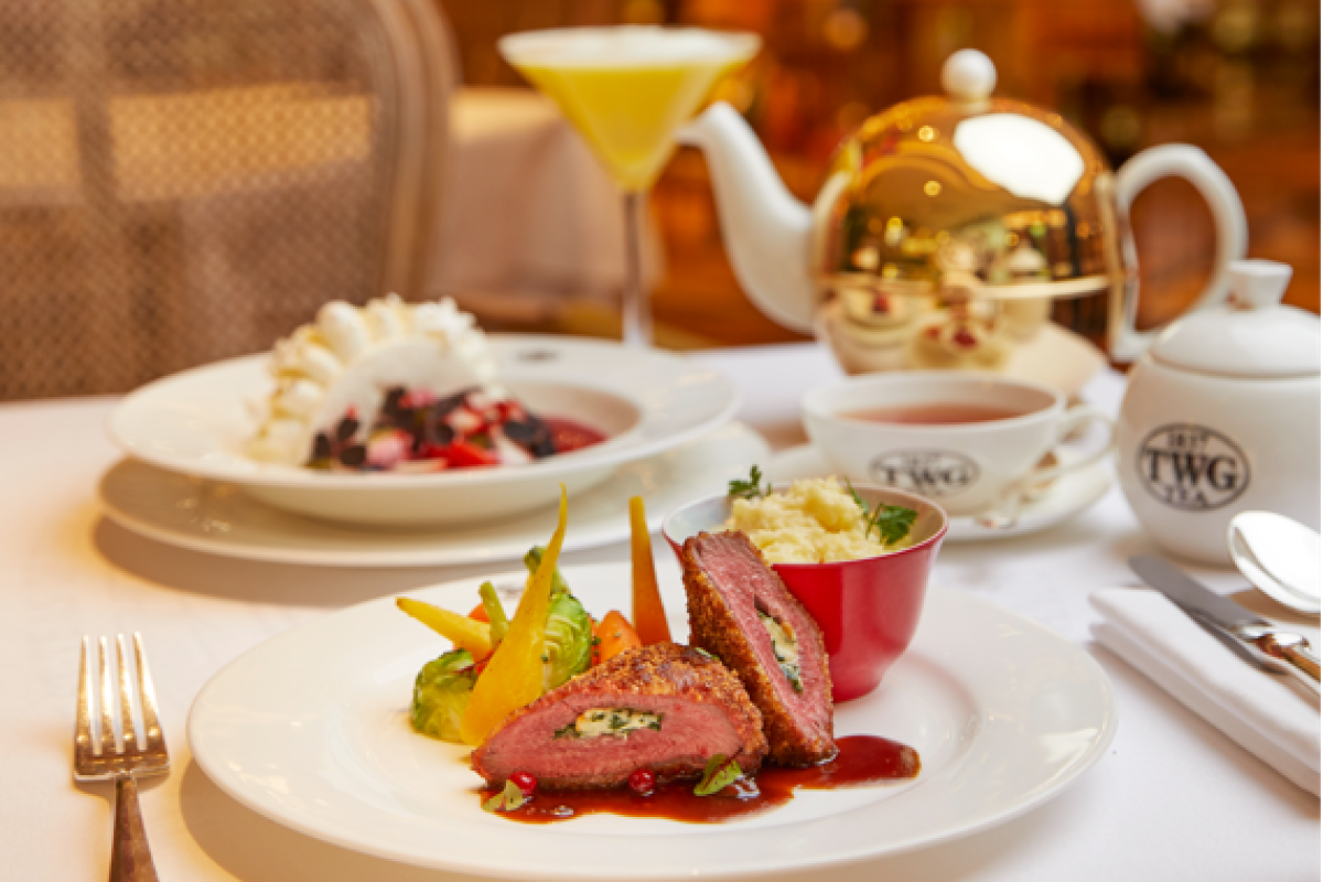 TWG Tea 嫩煎海舫魚佐貽貝 內含魚 干貝 酒的圖片