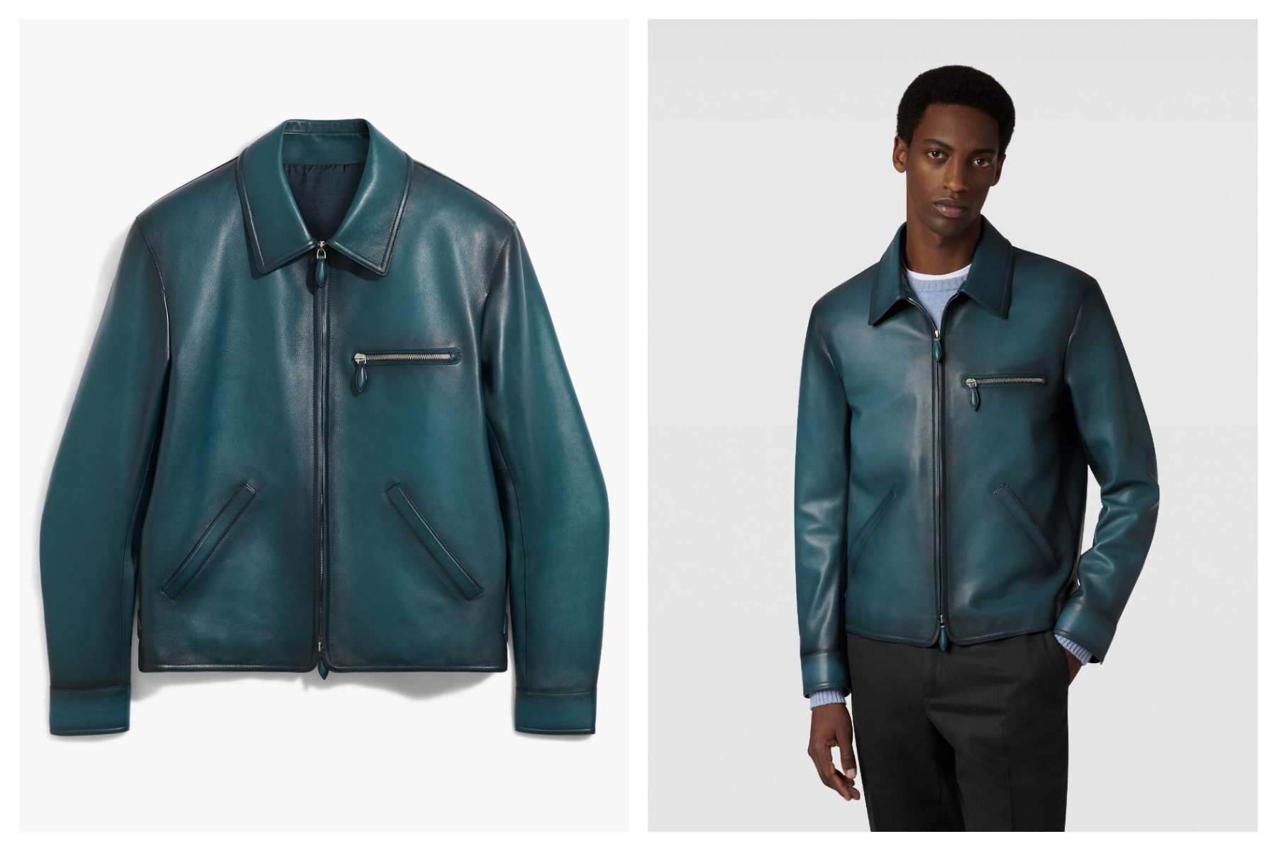 BERLUTI Patina 1 Jour Blouson 經典小牛皮外套